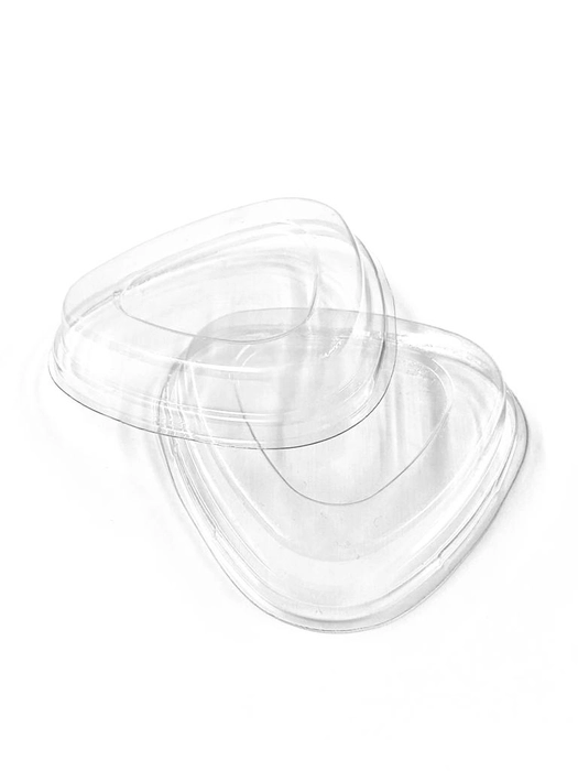 Plain Triangle Shaped Disposable Plastic Mousse Cup, Capacity: 60